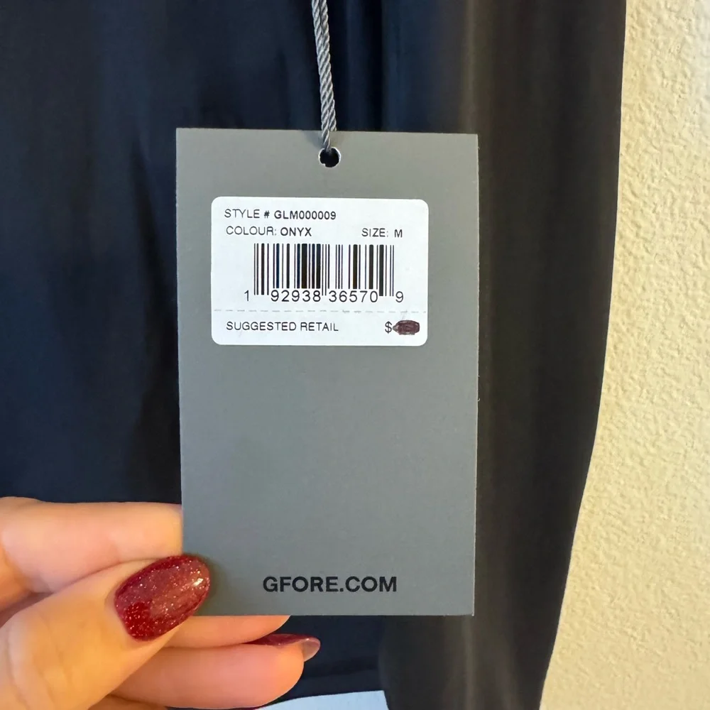 G/FORE Women's Black silk tech nylon ruched layer jacket - Picture 4 of 5